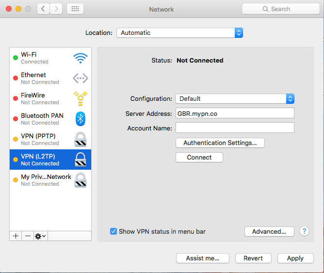 VPN دارای سه پروتکل محبوب PPTP،SSL،L2TP است